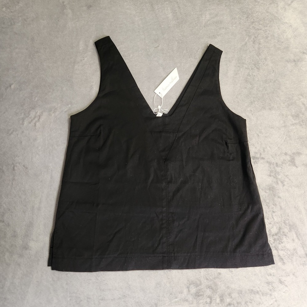 New Travis Mathew Sun Soak Tank Top Black Women's Size XS 97% Tencel NWT